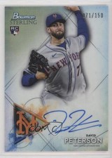 2021 Bowman Sterling Rookie Refractor 71/150 David Peterson #BSRA-DP Auto 10qe