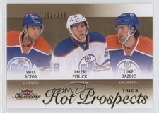 2013 Fleer Showcase Hot Prospects Trios Luke Gazdic Will Acton Tyler Pitlick 7p4