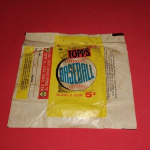 1960 Topps Baseball Empty Wrapper No Cards Has Tear 5c