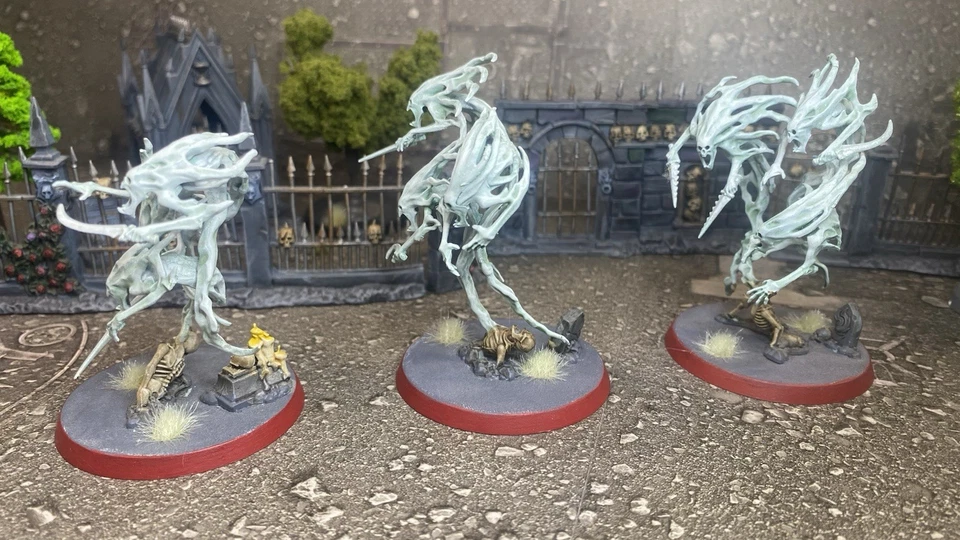 Warhammer Age of Sigmar AoS - Spirit Hosts Nighthaunt- 3 Models - Painted - Image 3 of 4