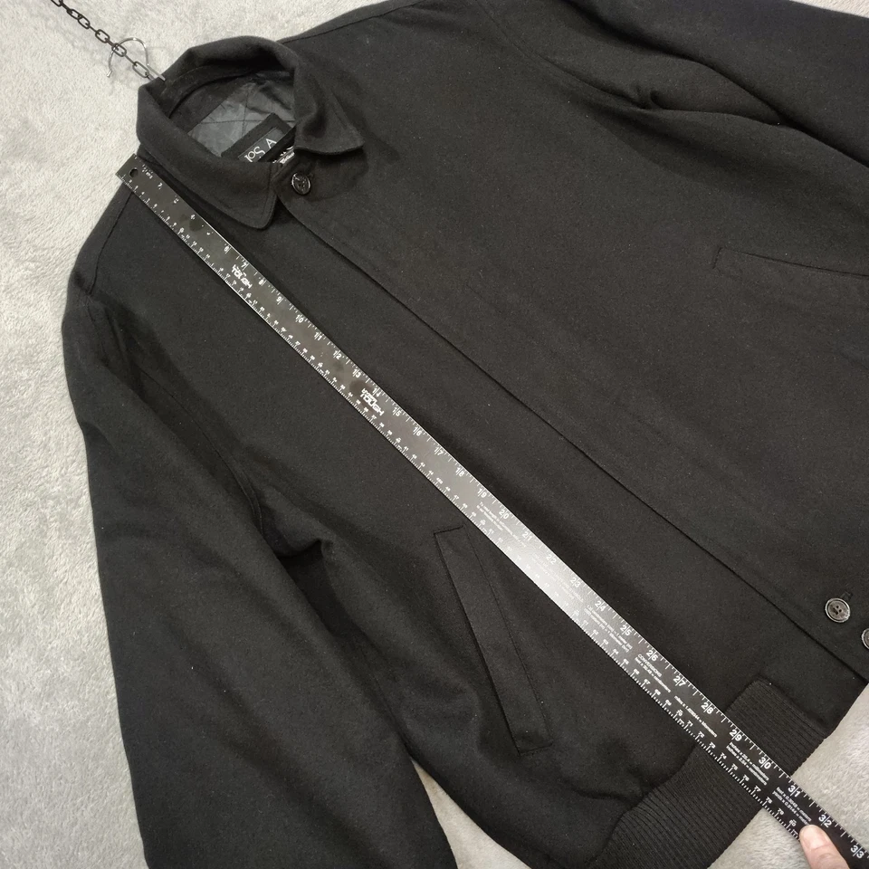 Jos. A. Bank 100% Cashmere Men’s Jacket Black size XL Bomber Quilted - Image 3 of 4