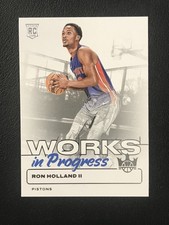 2024-25 Panini Court Kings #28 Ron Holland II Works in Progress Detroit Pistons