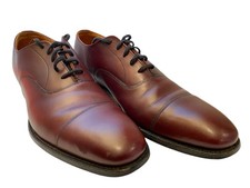 Church  s Cap Toe Brown Leather Dress Shoes Size 9 A England Famous Custom Grade
