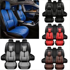 Full Set Leather Seat Cover For Gmc Sierra 1500 2500hd 3500hd Front Rear Cushion Full Set Leather Seat Cover For Gmc Sierra 1500 2500hd 3500hd Front Rear Cushion