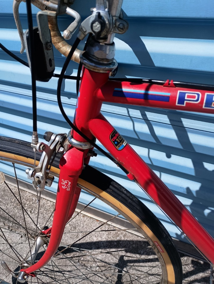 Vintage Peugeot Touring Bike, Red, Steel, 55 cm Frame, 27 in Wheel