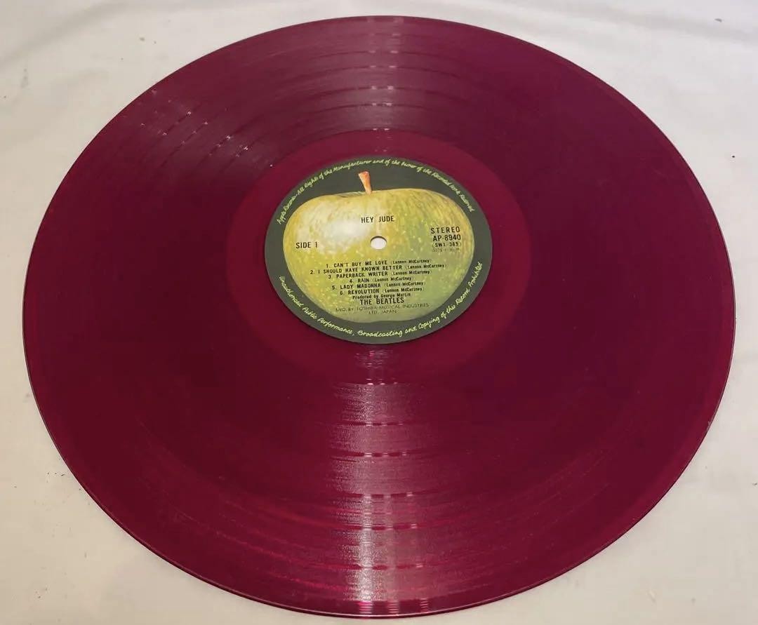 The Beatles Hey Jude レコード AP-8940カラーレッド The Beatles Hey Jude レコード AP-8940 赤盤 【公式通販】