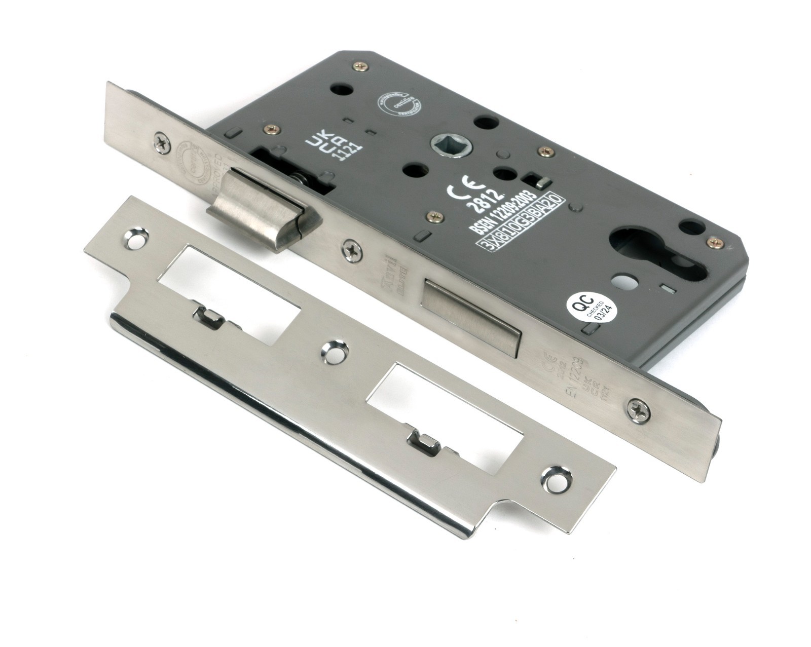 From The Anvil 51804 Polished Chrome Euro Din Sash Lock 60mm Backset/72mm Centre