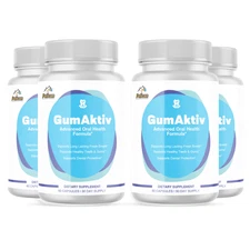 GumAktiv- Gum & Tooth Support- 4 Bottles- 240 Capsules