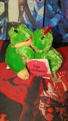 DAN DEE Lip Lockers Frog Frogs Plush 4'' Kissing New With Tags