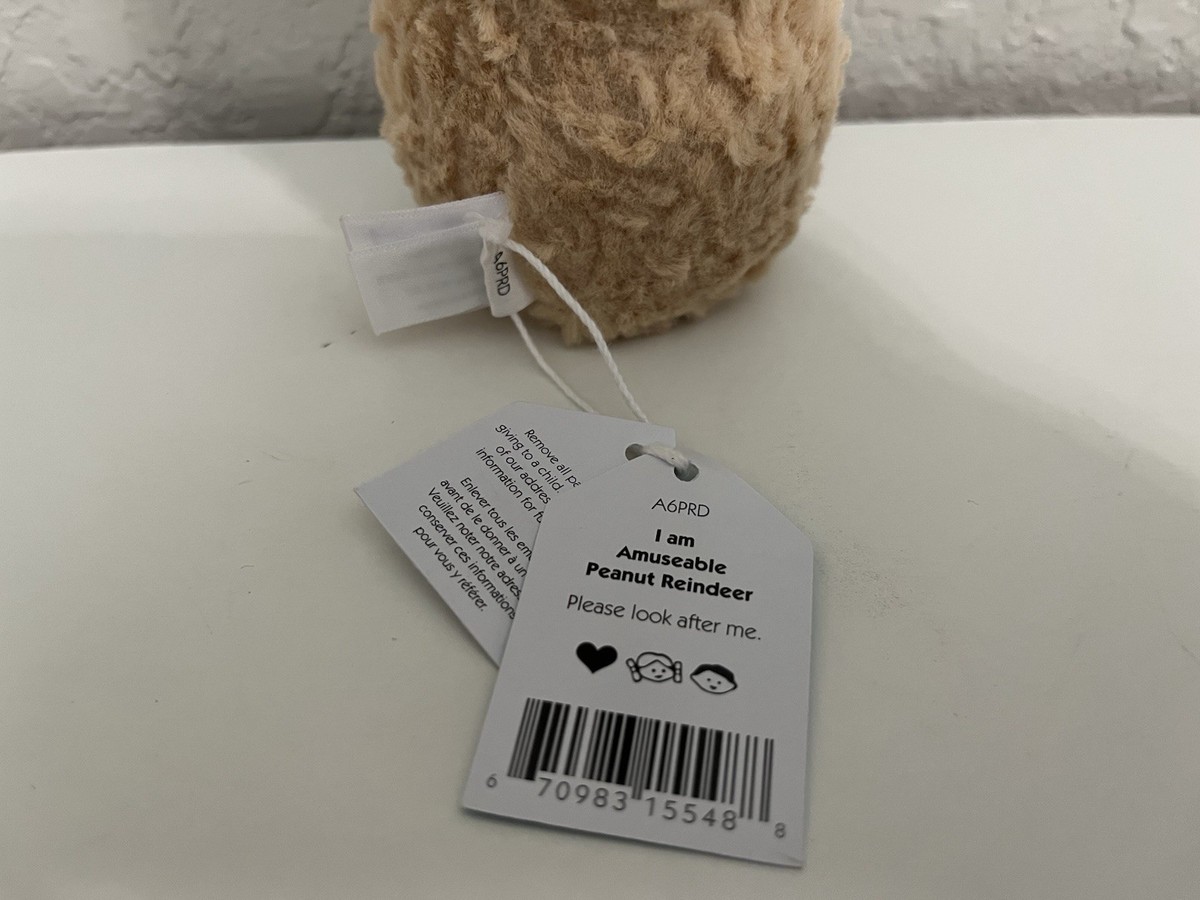Small Size❗Authentic❗RETIRED‼️Jellycat Amuseables Peanut