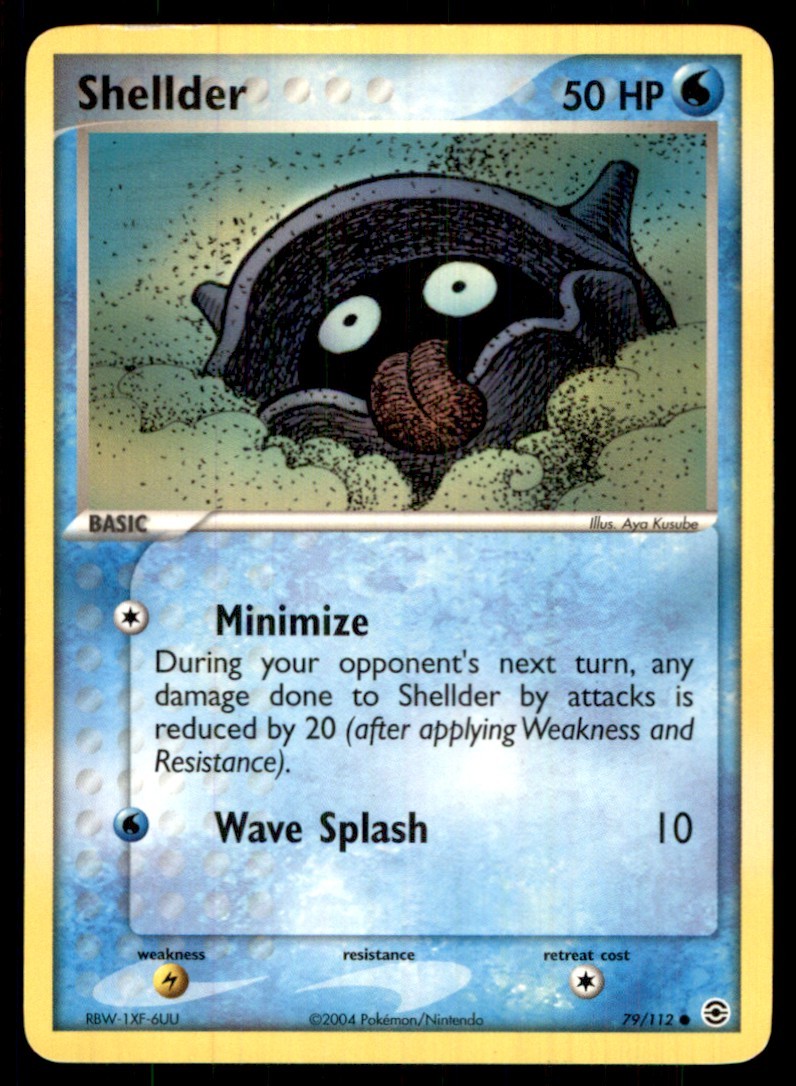 2004 FireRed & LeafGreen Shellder Common #79/112