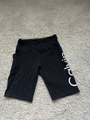 Calvin Klein Performance Stretch Black Active Sport Women's Shorts Size M