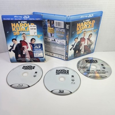 A Very Harold & Kumar Christmas (3D Blu-ray/Blu-ray/DVD) w Lenticular Slipcover