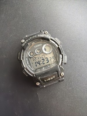 BC77 Casio Digital W-735H Watch For Repair Working New Batt. As Is Missing Band