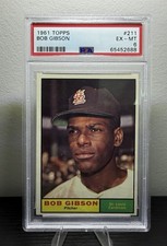 Topps 1961 Bob Gibson #211 PSA 6 St. Louis Cardinals Baseball