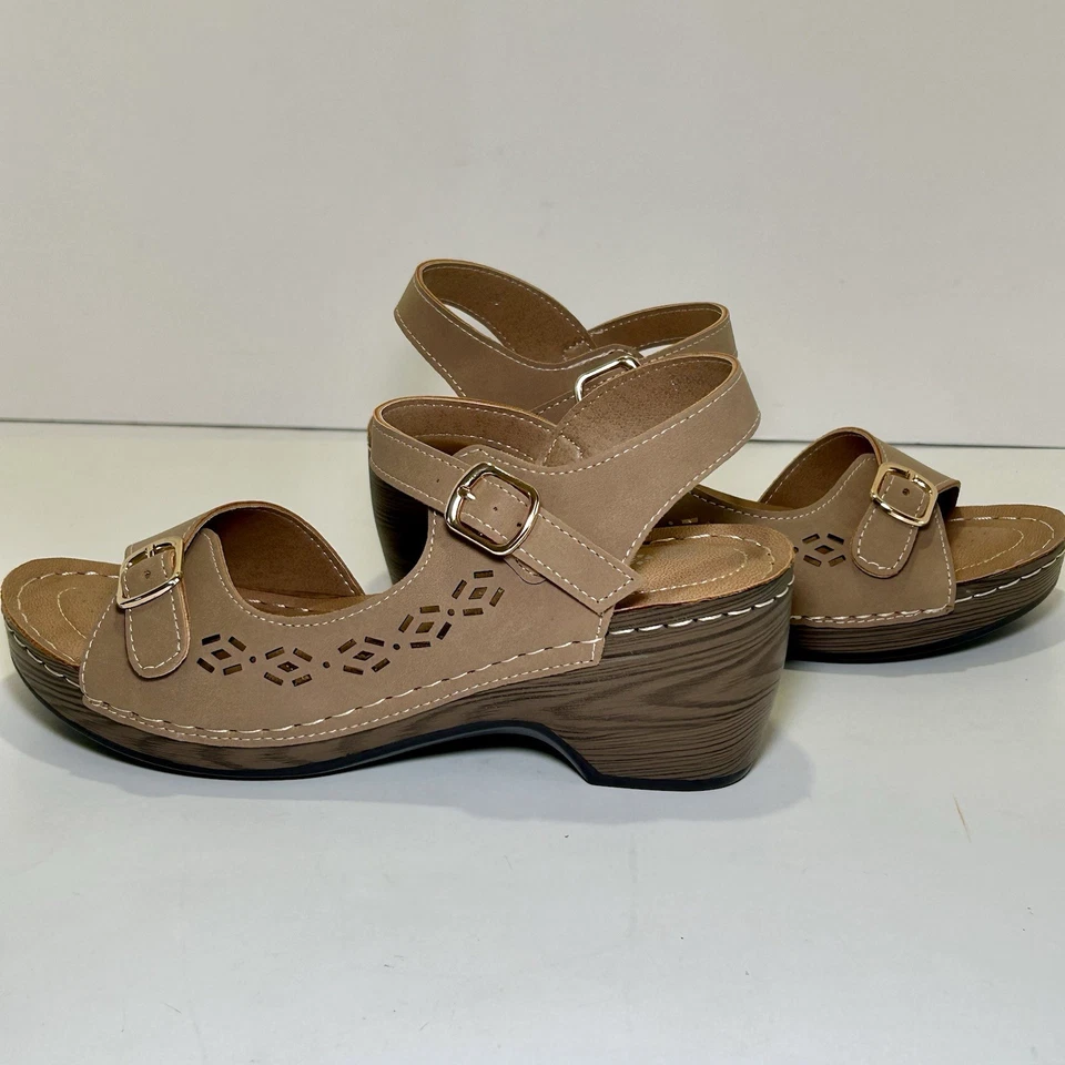PATRIZIA Wedge Shantay Spring Step Sandals Womens Sz. 8 Comfort #18856-2209 NEW - Image 2 of 4