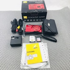 Nikon COOLPIX S6500 16.0MP Digital Camera - Red W/Box Discs Battery  Charger SD