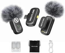 Hollyland Lark A1 Wireless Microphone for iPhone Android, 48kHz/24-bit Studio