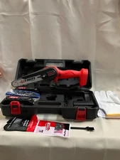 6" Mini Chainsaw - 21V Battery Powered, Cordless Handheld extra chains, battery