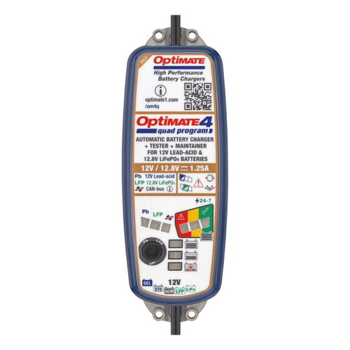 Battery charger Tecmate Optimate 4 dual quad program TM630 Canbus - Picture 2 of 3