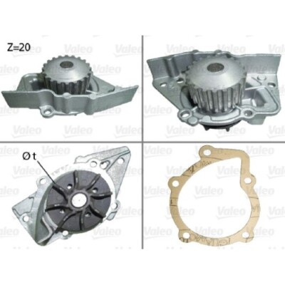 1x Wasserpumpe, Motorkühlung VALEO 506117 passend für CITROËN FIAT LADA