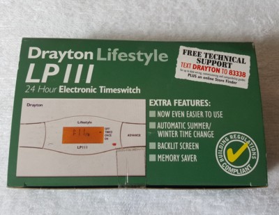 Drayton LP111 24 HR elektronischer Programmierer Zeitschalter 