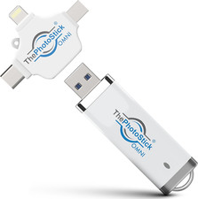 ThePhotoStick Omni 32GB - Secure Photo Video Backup and Transfer Digital...