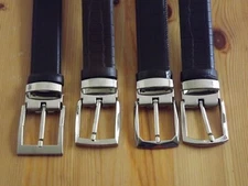 Genuine Leather Cut to Fit Dress Belt 49" Belt Removable Buckle Crocodile Patent