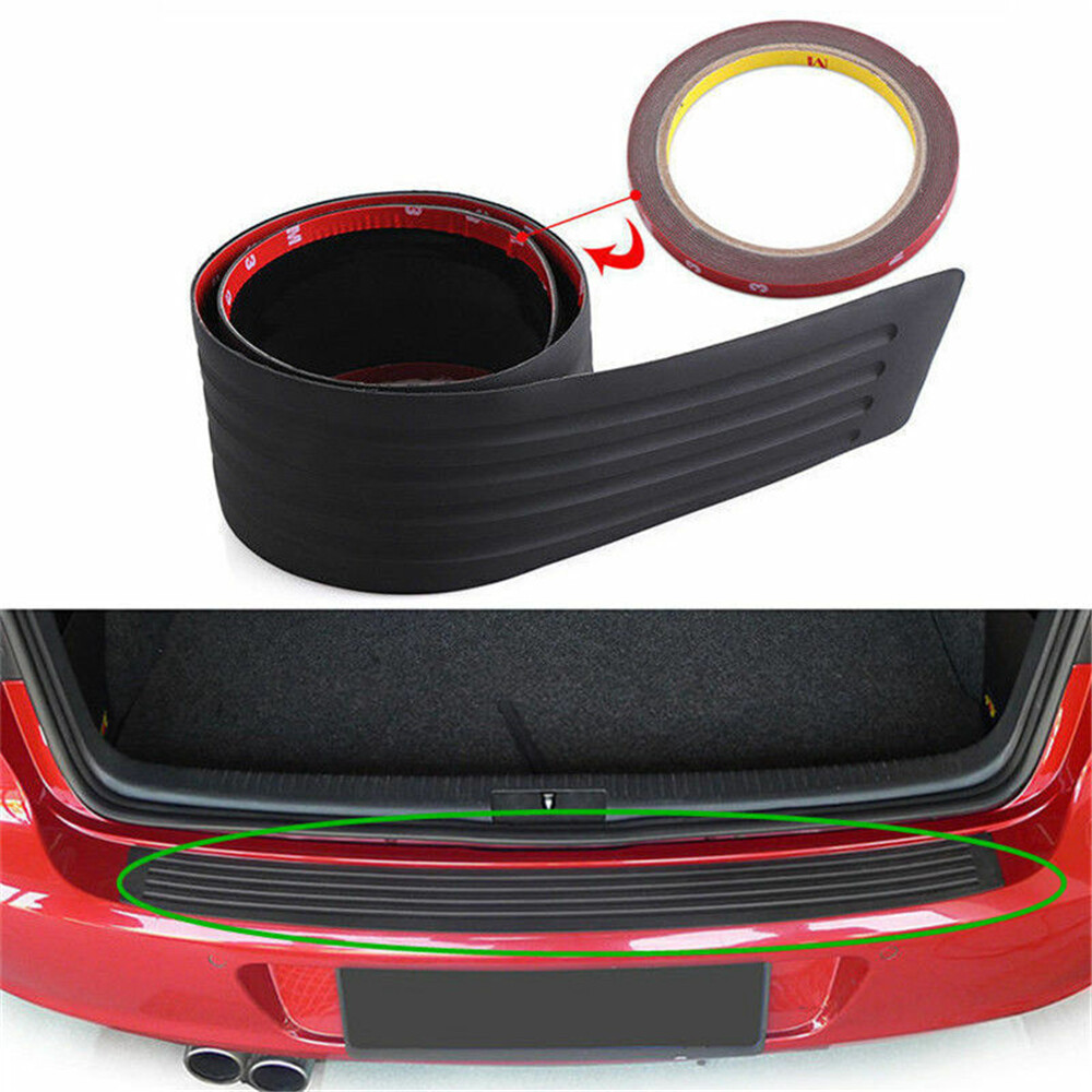 Soft Rubber Car Rear Bumper Protector Boot Cover Guard 1Xt