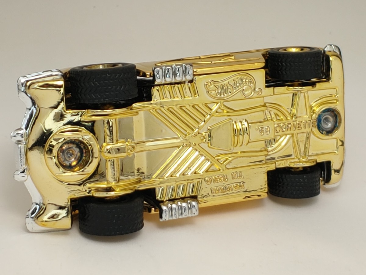 Vintage Hot Wheels 58 CHEVROLET CORVETTE 24K GOLD PLATED