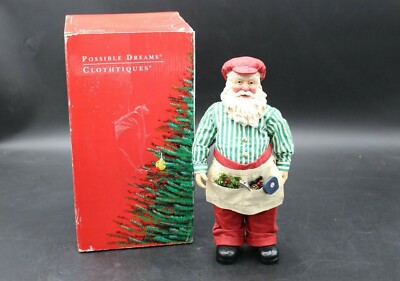 Vintage 1996 Clothtiques Possible Dreams Master Toymaker Santa