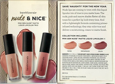 BareMinerals Nude  Nice 3 Pc. Lip Set: