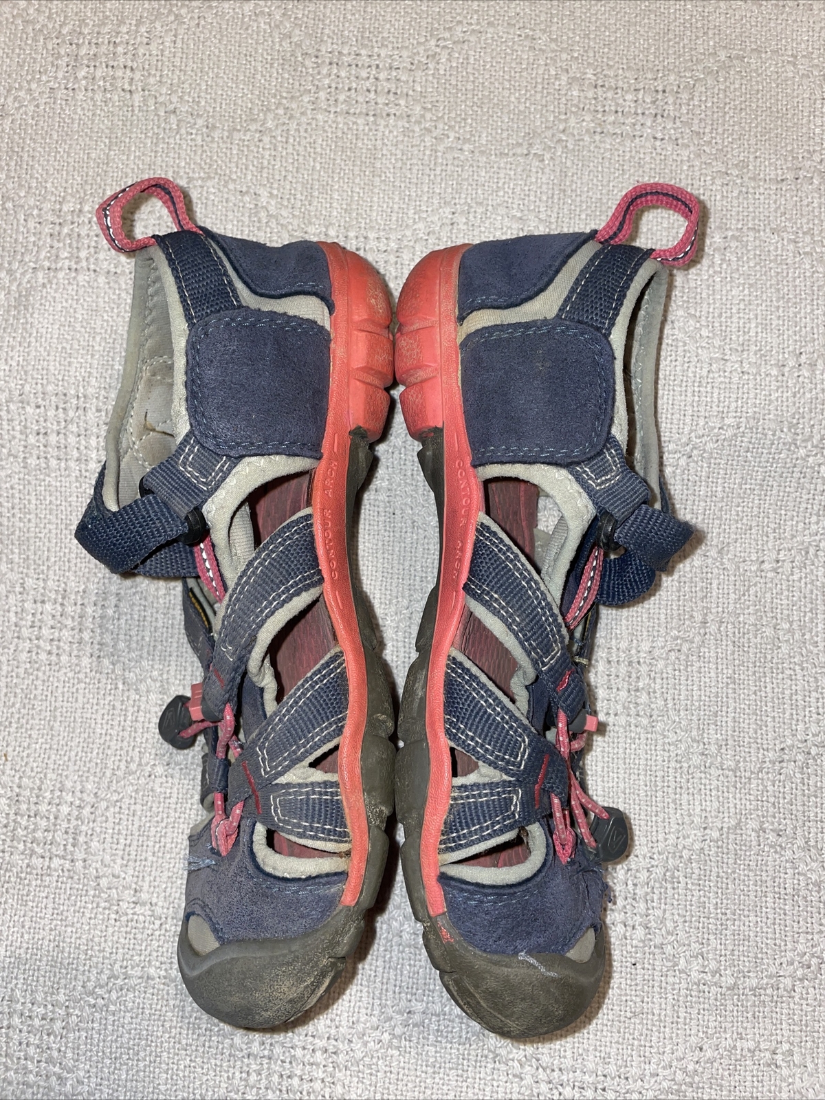 Sandali acqua Keen bambina pelle blu cinturino incrociato taglia 2 M impermeabili fiume