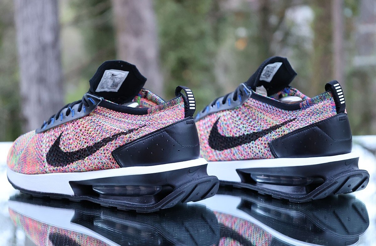 Nike Air Max Flyknit Racer Multicolor 2.0 Men's Size 14 Black