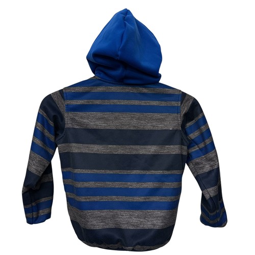 The North Face Boys Jacket Size 5 Toddler Reversible Hooded Blue Flaws - Picture 11 of 16
