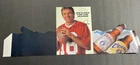 Vintage 1996 COORS LIGHT BEER Joe Montana Advertising Table Tent Hall of Fame