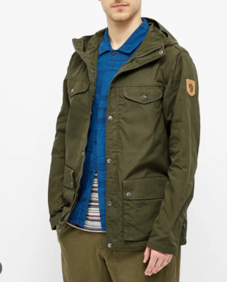 Fjallraven Greenland Canvas Jacket G-1000 Eco 87202 XL Men Coat Deep Forest