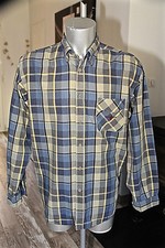 chemise bleue à carreaux cow boy western country MARLBORO CLASSICS taille XLARGE
