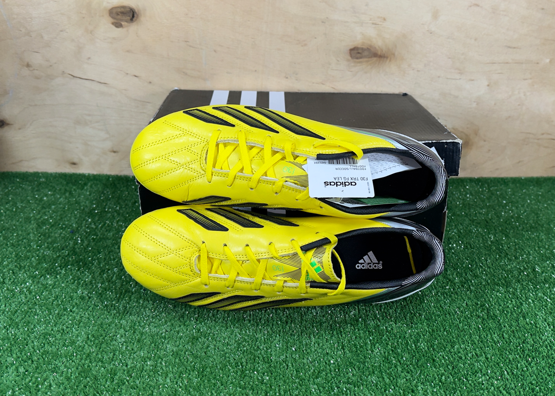 Adidas Adizero F30 FG Leather G65394 Yellow boots Cleats mens