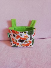 Lenkertasche Laufrad Fahrradtasche Kinder Handmade Füchse Fuchs grün orange Wald