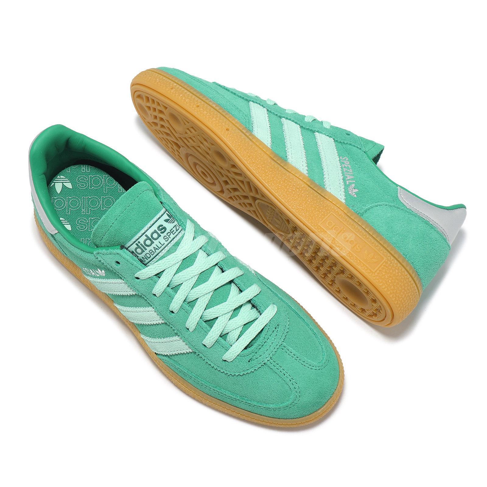 adidas Originals Handball Spezial W Semi Court Green Silver Women Casual JS2908 image 7