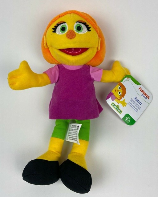 Sesame Street Julia Plush Playskool Friends Small 2017 Hasbro Muppet Doll Autism for sale online