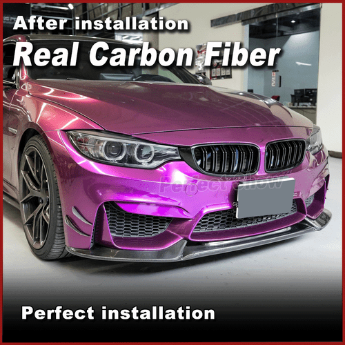Alerón delantero de carbono labio delantero espada alerón para BMW F80 M3 F82 F83 M4 2014-19 - Imagen 5 de 16