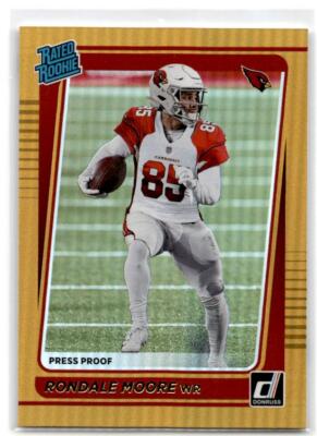 2021 Donruss #270 Rondale Moore Press Proof Premium Arizona Cardinals ...