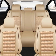 Car Seat Covers Full Set Front Back Leather Cushion Protector For Hummer