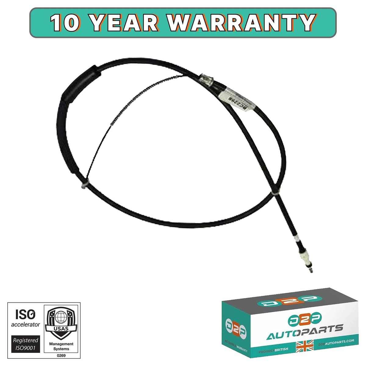 K REAR LEFT PARKING HANDBRAKE CABLE 4745.F8, 96032565