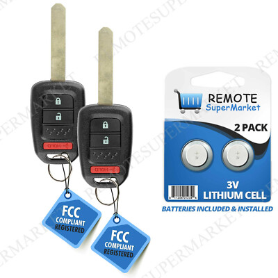 #ad 2 Replacement for Honda 13 15 Crosstour 14 16 CR V 15 17 Fit 16 17 HR V Remote $21.95
