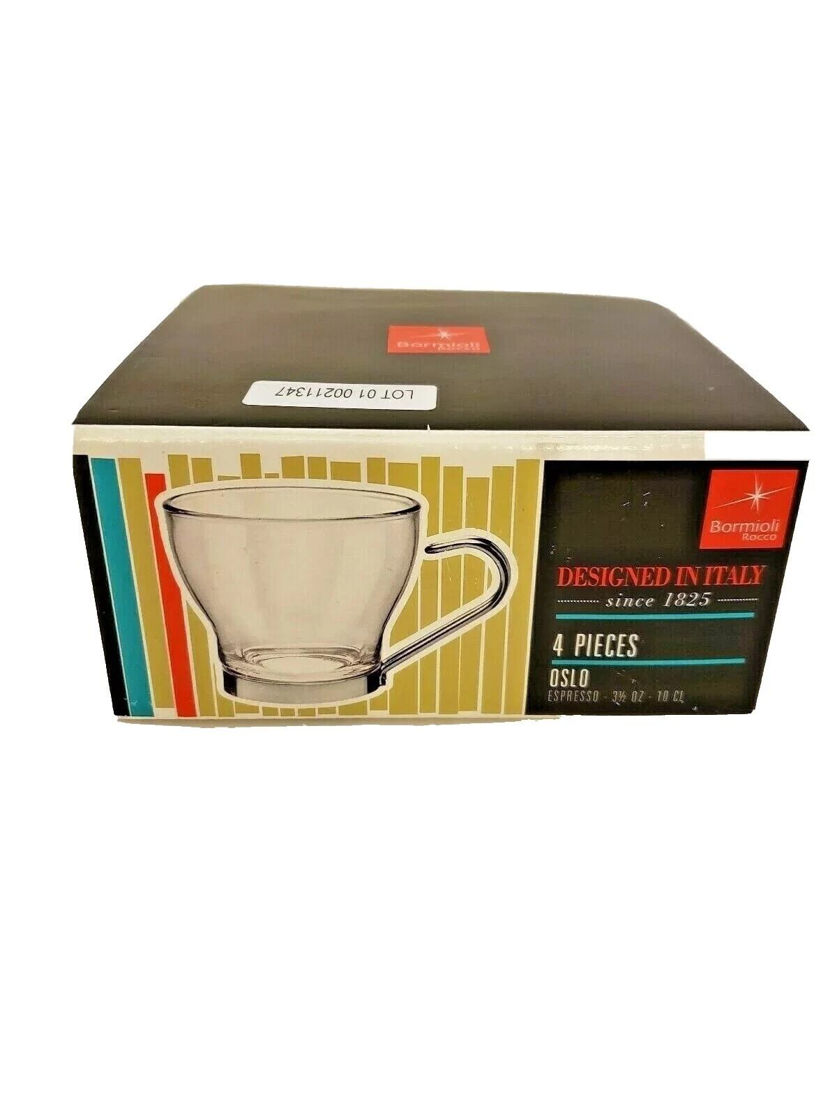 Bormioli Rocco Stainless Steel Contemporary Cups & Saucers