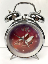 Vintage 2000 Wizard Of Oz Double Bell Alarm Clock Ruby Slippers - Works