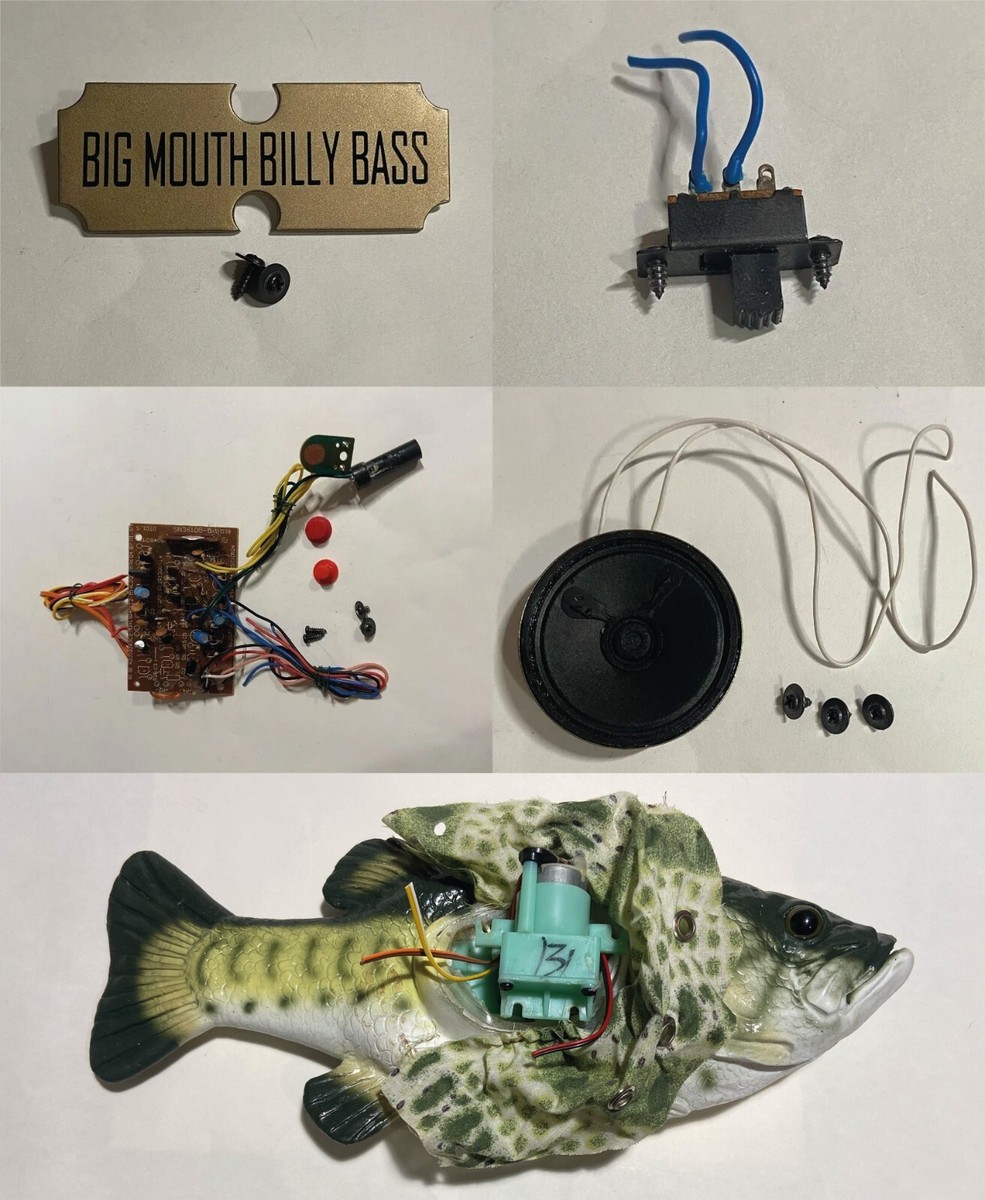 Vintage 1999 Gemmy Big Mouth Billy Bass Singing Fish - Replacement
